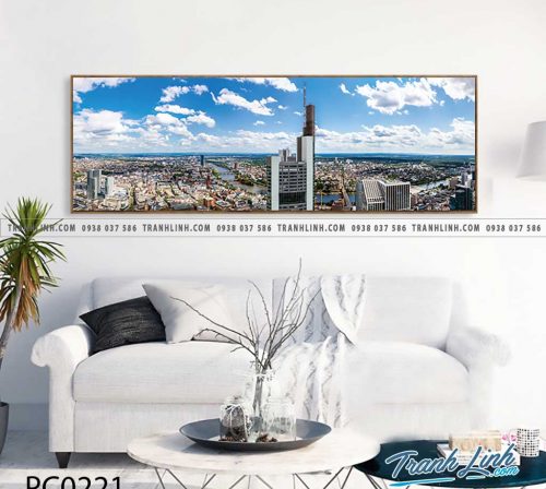 Bo tranh Canvas treo tuong trang tri phong khach phong canh PC0221