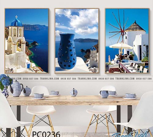 Bo tranh Canvas treo tuong trang tri phong khach phong canh PC0236