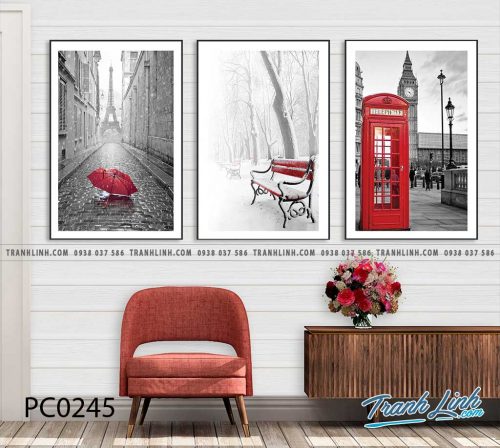 Bo tranh Canvas treo tuong trang tri phong khach phong canh PC0245