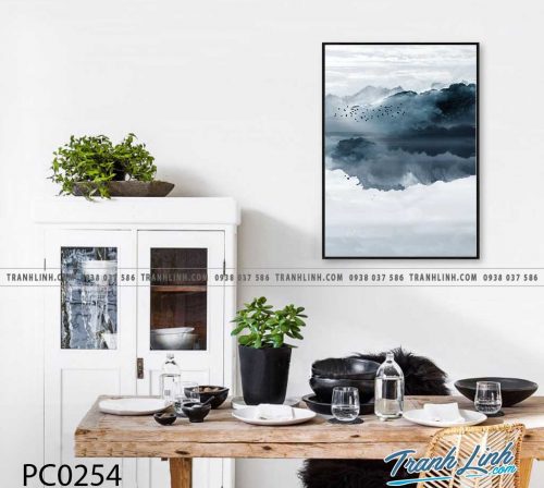 Bo tranh Canvas treo tuong trang tri phong khach phong canh PC0254