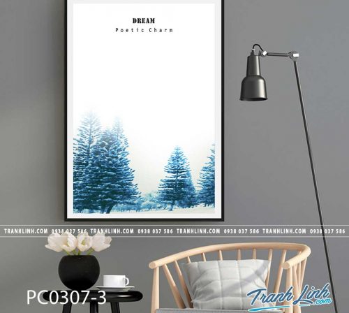 Bo tranh Canvas treo tuong trang tri phong khach phong canh PC0307 1