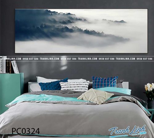 Bo tranh Canvas treo tuong trang tri phong khach phong canh PC0324