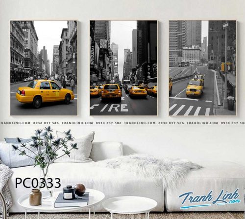 Bo tranh Canvas treo tuong trang tri phong khach phong canh PC0333