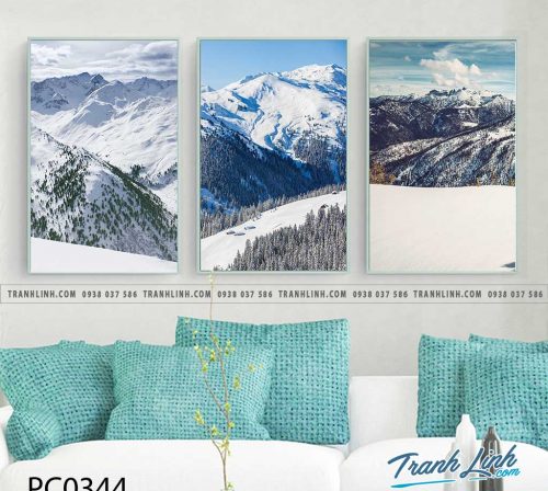 Bo tranh Canvas treo tuong trang tri phong khach phong canh PC0344