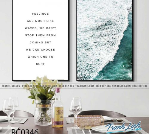 Bo tranh Canvas treo tuong trang tri phong khach phong canh PC0346
