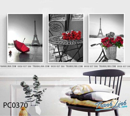 Bo tranh Canvas treo tuong trang tri phong khach phong canh PC0370