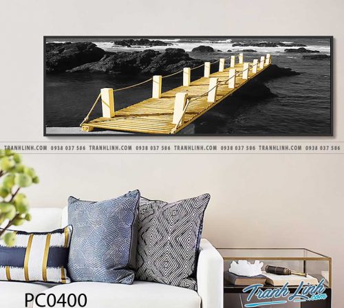 Bo tranh Canvas treo tuong trang tri phong khach phong canh PC0400