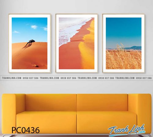 Bo tranh Canvas treo tuong trang tri phong khach phong canh PC0436