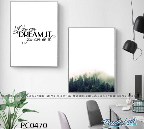 Bo tranh Canvas treo tuong trang tri phong khach phong canh PC0470