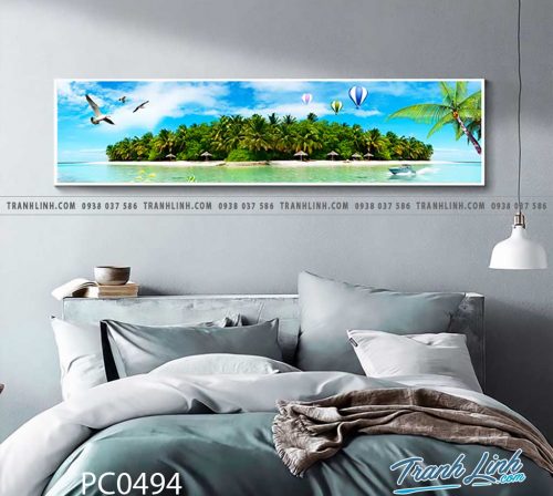 Bo tranh Canvas treo tuong trang tri phong khach phong canh PC0494