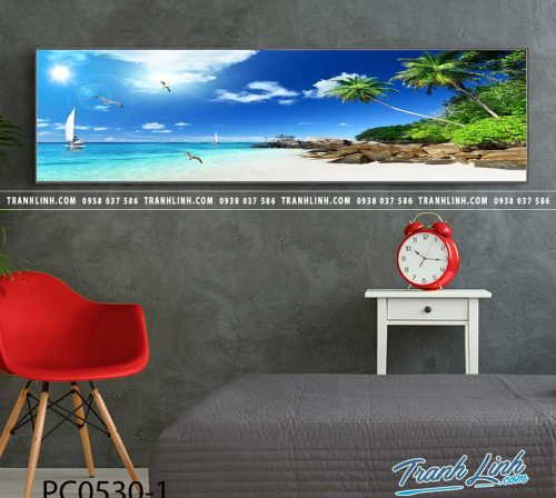 Bo tranh Canvas treo tuong trang tri phong khach phong canh PC0530 1