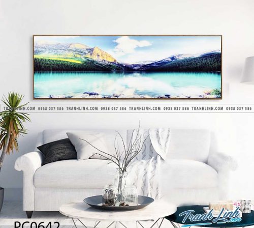 Bo tranh Canvas treo tuong trang tri phong khach phong canh PC0642