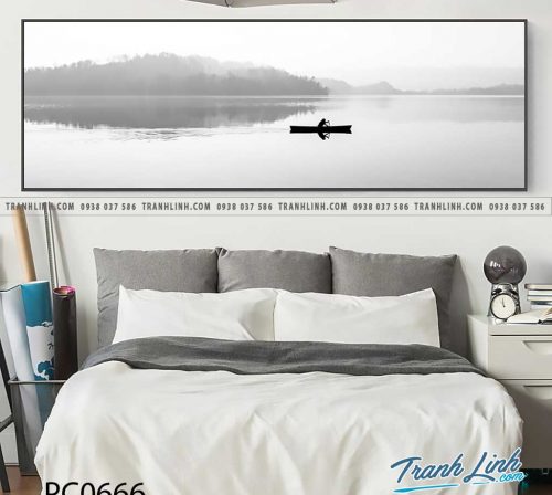 Bo tranh Canvas treo tuong trang tri phong khach phong canh PC0666