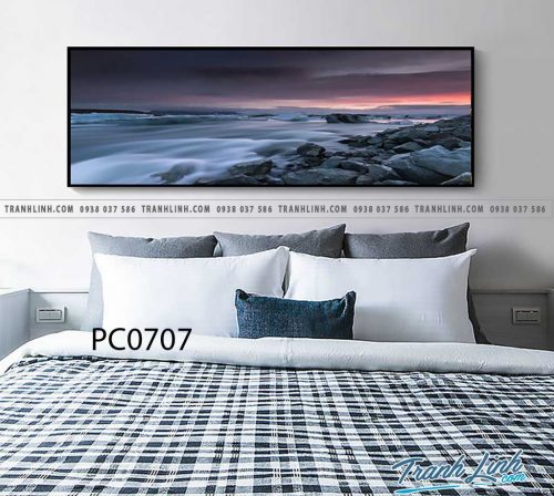 Bo tranh Canvas treo tuong trang tri phong khach phong canh PC0707