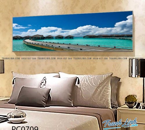 Bo tranh Canvas treo tuong trang tri phong khach phong canh PC0709
