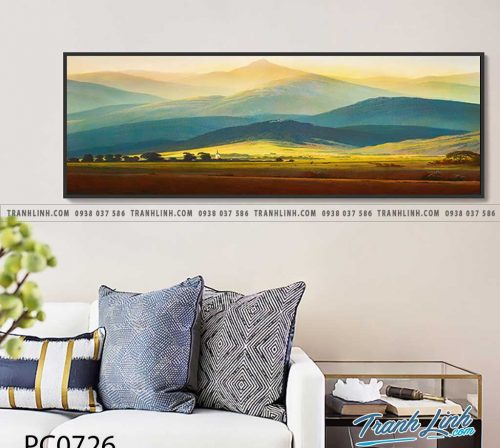 Bo tranh Canvas treo tuong trang tri phong khach phong canh PC0726