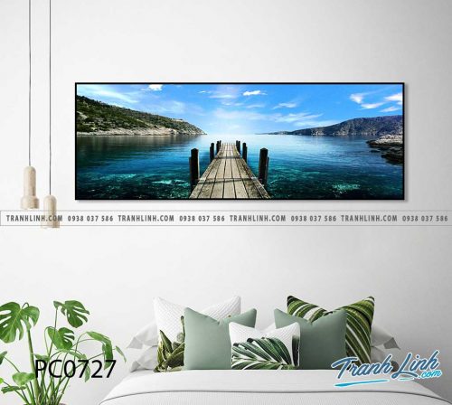 Bo tranh Canvas treo tuong trang tri phong khach phong canh PC0727