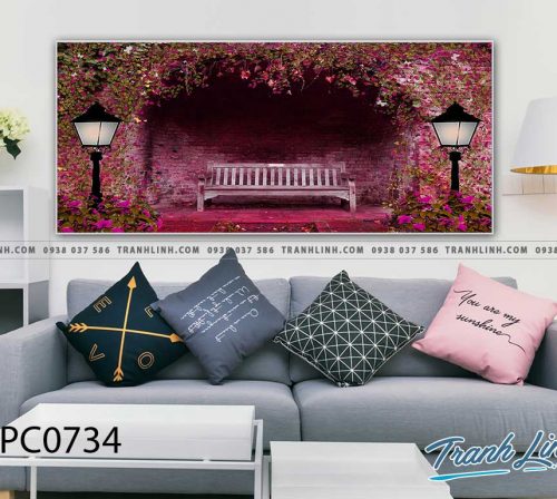 Bo tranh Canvas treo tuong trang tri phong khach phong canh PC0734