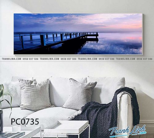 Bo tranh Canvas treo tuong trang tri phong khach phong canh PC0735