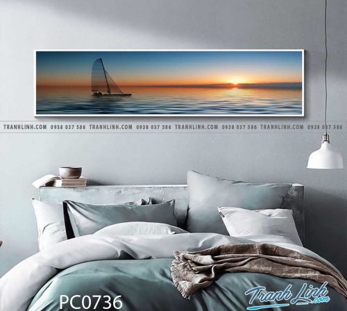 Bo tranh Canvas treo tuong trang tri phong khach phong canh PC0736