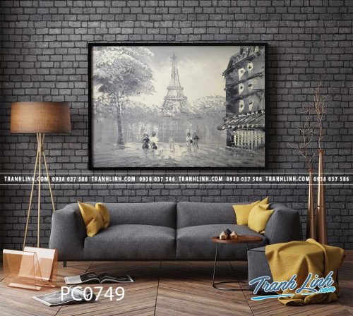 Bo tranh Canvas treo tuong trang tri phong khach phong canh PC0749