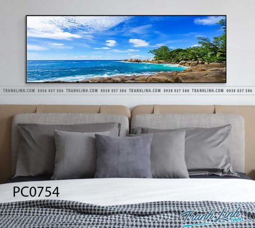 Bo tranh Canvas treo tuong trang tri phong khach phong canh PC0754