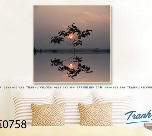 Bo tranh Canvas treo tuong trang tri phong khach phong canh PC0758