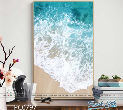 Bo tranh Canvas treo tuong trang tri phong khach phong canh PC0797