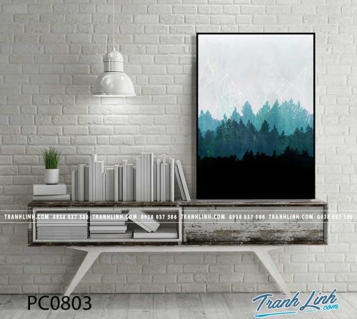 Bo tranh Canvas treo tuong trang tri phong khach phong canh PC0803
