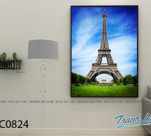 Bo tranh Canvas treo tuong trang tri phong khach phong canh PC0824