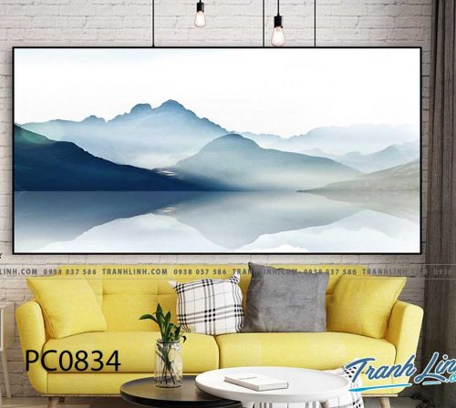 Bo tranh Canvas treo tuong trang tri phong khach phong canh PC0834