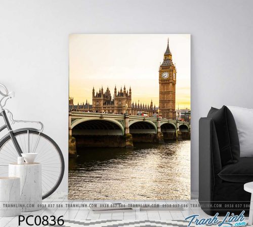 Bo tranh Canvas treo tuong trang tri phong khach phong canh PC0836