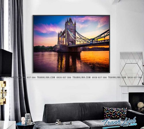 Bo tranh Canvas treo tuong trang tri phong khach phong canh PC0855