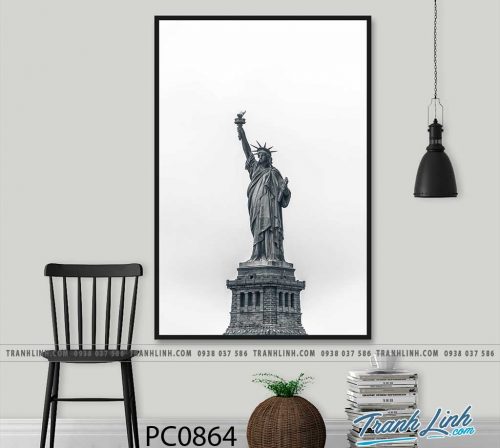 Bo tranh Canvas treo tuong trang tri phong khach phong canh PC0864