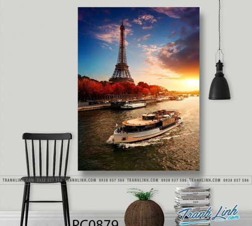 Bo tranh Canvas treo tuong trang tri phong khach phong canh PC0879