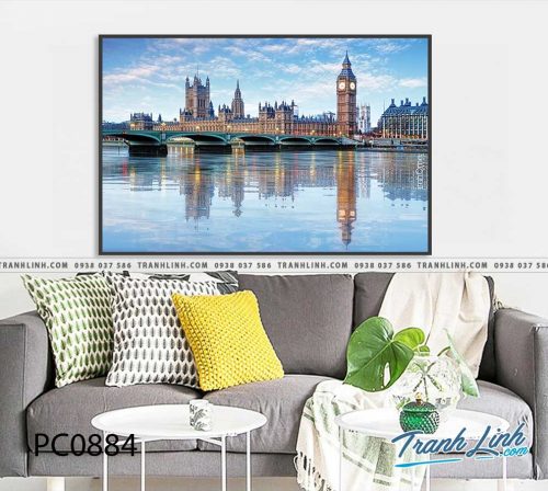 Bo tranh Canvas treo tuong trang tri phong khach phong canh PC0884