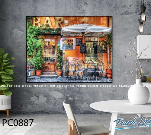 Bo tranh Canvas treo tuong trang tri phong khach phong canh PC0887