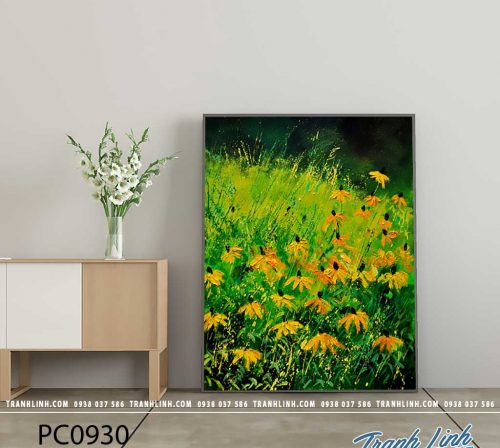 Bo tranh Canvas treo tuong trang tri phong khach phong canh PC0930