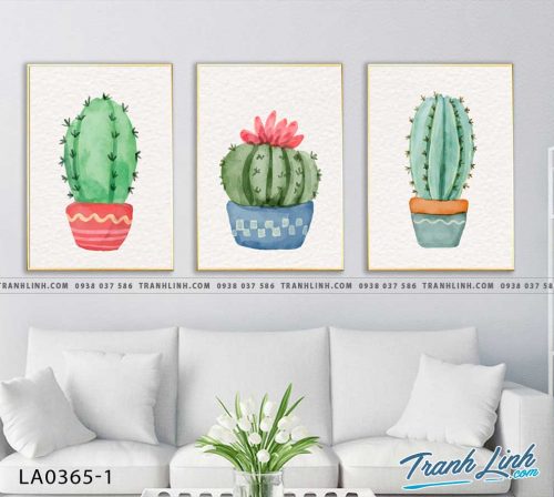 bo tranh canvas la cay nhiet doi trang tri 254