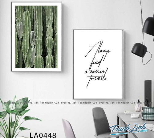 bo tranh canvas la cay nhiet doi trang tri 346