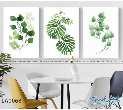 tranh canvas treo tuong trang tri la cay phong an 36