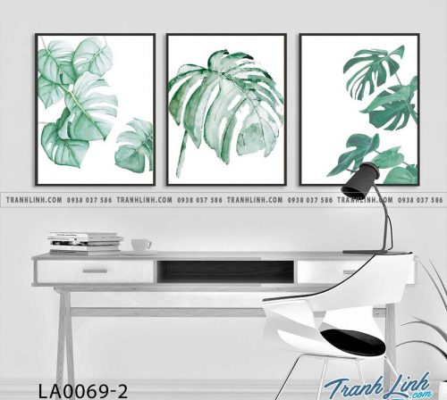 tranh canvas treo tuong trang tri la cay phong khach 77