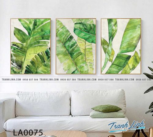 tranh canvas treo tuong trang tri la cay phong khach 85