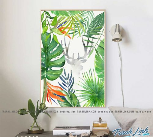 tranh canvas treo tuong trang tri la cay phong ngu 11