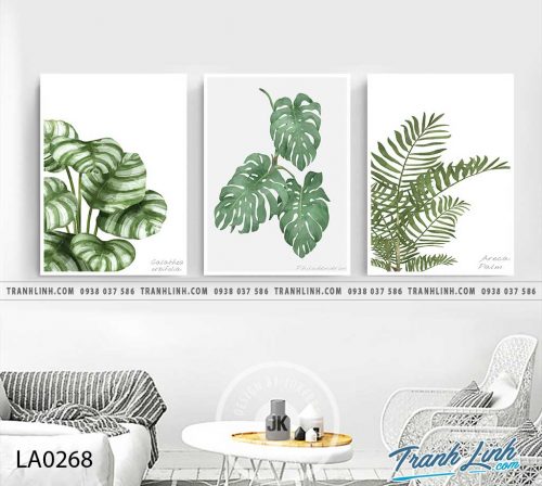 tranh canvas treo tuong trang tri la cay phong ngu 111