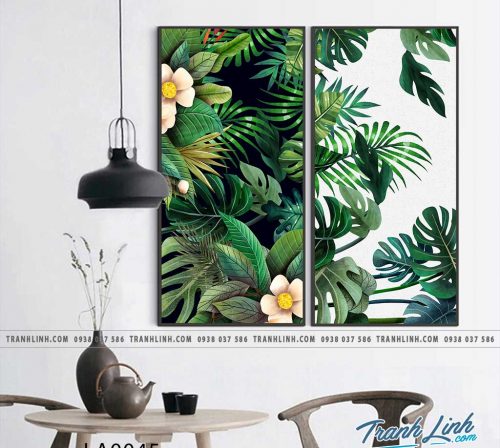 tranh canvas treo tuong trang tri la cay phong ngu 33