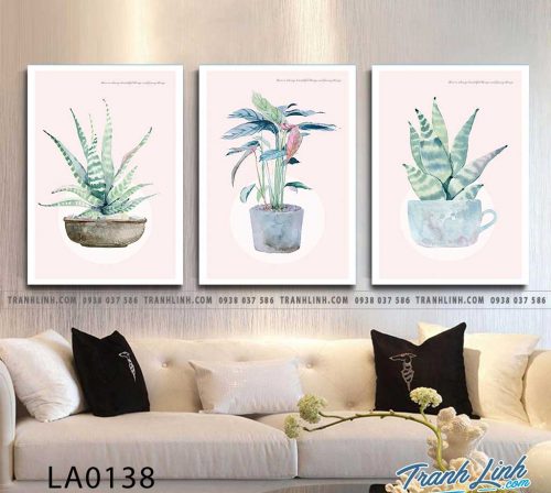 tranh canvas treo tuong trang tri la cay phong ngu 75
