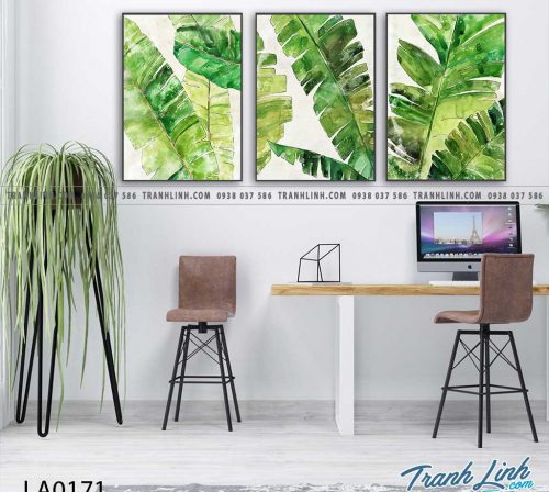 tranh canvas treo tuong trang tri la cay phong ngu 85