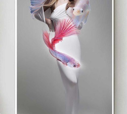 Bo tranh Canvas treo tuong trang tri phong khach co gai CG0091