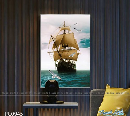 Bo tranh Canvas treo tuong trang tri phong khach phong canh PC0945